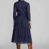 Robe en voile de coton indigo Ralph Lauren bleu marine pour femme Robe en voile de coton indigo Ralph Lauren bleu marine pour femme