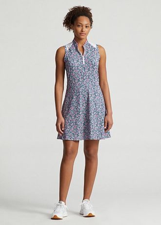 Robe hybride en maille et jersey à fleurs Ralph Lauren pour femme