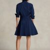 Robe à panneaux bleu marine Ralph Lauren pour femme Robe à panneaux bleu marine Ralph Lauren pour femme