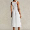 Robe plissée blanche pour femme Ralph Lauren The Spelman Collection Robe plissée blanche pour femme Ralph Lauren The Spelman Collection