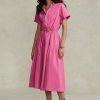 Robe rose à cordon de serrage Ralph Lauren pour femme Robe rose à cordon de serrage Ralph Lauren pour femme