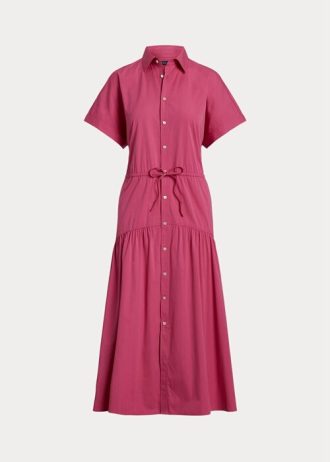 Robe rose à cordon de serrage Ralph Lauren pour femme