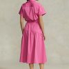 Robe rose à cordon de serrage Ralph Lauren pour femme Robe rose à cordon de serrage Ralph Lauren pour femme