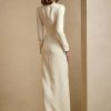 Robe smoking en soie Kristian de Ralph Lauren pour femme, couleur crème Robe smoking en soie Kristian de Ralph Lauren pour femme, couleur crème