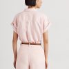 Rose Chemises à manches chauve-souris en lin Ralph Lauren pour femmes