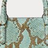 Sac cartable Marcy taille moyenne turquoise en simili-peau de serpent Ralph Lauren pour femme Sac cartable Marcy taille moyenne turquoise en simili-peau de serpent Ralph Lauren pour femme