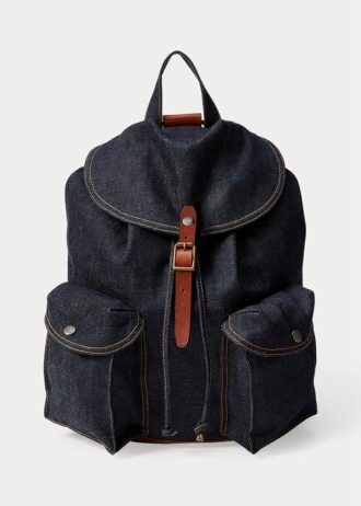 Sac à dos en jean Ralph Lauren True Indigo pour femme