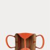 Sac fourre-tout Bellport réversible en cuir orange coucher de soleil pour femme Ralph Lauren