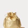 Sac à main doré Ralph Lauren The Pony pour femme