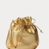 Sac à main doré Ralph Lauren The Pony pour femme