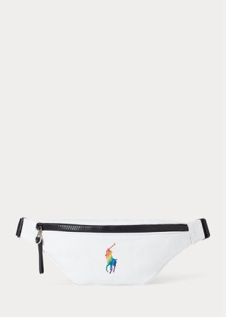 Sac à main en toile blanc multicolore Ralph Lauren Pride pour femme