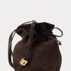 Sac à main Ralph Lauren The Suede Pony pour femme en tabac