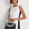 Sacoche Farrah taille moyenne en cuir nappa bleu marine Ralph Lauren pour femme Sacoche Farrah taille moyenne en cuir nappa bleu marine Ralph Lauren pour femme