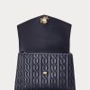 Sacoche Farrah taille moyenne en cuir nappa bleu marine Ralph Lauren pour femme Sacoche Farrah taille moyenne en cuir nappa bleu marine Ralph Lauren pour femme