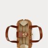 Sacoche Lilly en rotin Ralph Lauren pour femme, taille moyenne, couleur noyer/lauren tan Sacoche Lilly en rotin Ralph Lauren pour femme, taille moyenne, couleur noyer/lauren tan