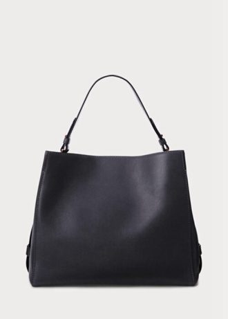 Sacoche Peyton en cuir bleu marine pour femme Ralph Lauren