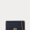 Sacs bandoulière Adair de taille moyenne en cuir gaufré Ralph Lauren bleu marine raffiné pour femme Sacs bandoulière Adair de taille moyenne en cuir gaufré Ralph Lauren bleu marine raffiné pour femme