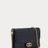 Sacs bandoulière Adair de taille moyenne en cuir gaufré Ralph Lauren bleu marine raffiné pour femme Sacs bandoulière Adair de taille moyenne en cuir gaufré Ralph Lauren bleu marine raffiné pour femme