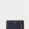 Sacs bandoulière Adair de taille moyenne en cuir gaufré Ralph Lauren bleu marine raffiné pour femme Sacs bandoulière Adair de taille moyenne en cuir gaufré Ralph Lauren bleu marine raffiné pour femme