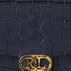 Sacs bandoulière Adair de taille moyenne en cuir gaufré Ralph Lauren bleu marine raffiné pour femme Sacs bandoulière Adair de taille moyenne en cuir gaufré Ralph Lauren bleu marine raffiné pour femme