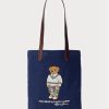 Sacs à bandoulière en sergé Polo Bear Ralph Lauren bleu marine pour homme