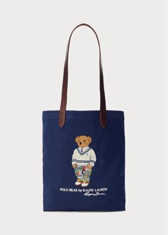Sacs à bandoulière en sergé Polo Bear Ralph Lauren bleu marine pour homme