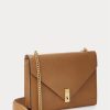 Sacs à bandoulière enveloppe en cuir de veau Polo ID de Ralph Lauren pour femme Sacs à bandoulière enveloppe en cuir de veau Polo ID de Ralph Lauren pour femme