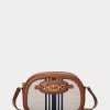 Sacs à bandoulière Jordynn à rayures de taille moyenne pour femme Ralph Lauren Sacs à bandoulière Jordynn à rayures de taille moyenne pour femme Ralph Lauren