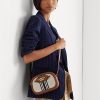 Sacs à bandoulière Jordynn à rayures de taille moyenne pour femme Ralph Lauren Sacs à bandoulière Jordynn à rayures de taille moyenne pour femme Ralph Lauren