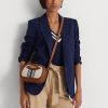 Sacs à bandoulière Jordynn à rayures de taille moyenne pour femme Ralph Lauren Sacs à bandoulière Jordynn à rayures de taille moyenne pour femme Ralph Lauren