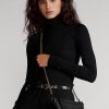 Sacs à bandoulière Mini Sloane en cuir noir pour femme Ralph Lauren Sacs à bandoulière Mini Sloane en cuir noir pour femme Ralph Lauren