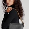 Sacs à bandoulière Mini Sloane en cuir noir pour femme Ralph Lauren Sacs à bandoulière Mini Sloane en cuir noir pour femme Ralph Lauren