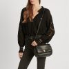 Sacs à bandoulière moyens en cuir nappa noir Ralph Lauren pour femme Sacs à bandoulière moyens en cuir nappa noir Ralph Lauren pour femme