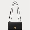 Sacs à bandoulière moyens en cuir noir Ralph Lauren pour femme Sacs à bandoulière moyens en cuir noir Ralph Lauren pour femme