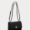 Sacs à bandoulière moyens en cuir noir Ralph Lauren pour femme Sacs à bandoulière moyens en cuir noir Ralph Lauren pour femme