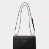 Sacs à bandoulière moyens en cuir noir Ralph Lauren pour femme Sacs à bandoulière moyens en cuir noir Ralph Lauren pour femme