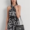 Sacs à bandoulière moyens en cuir noir Ralph Lauren pour femme Sacs à bandoulière moyens en cuir noir Ralph Lauren pour femme