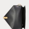 Sacs à bandoulière noirs pour femme Ralph Lauren Polo ID avec chaîne et motif crocodile Sacs à bandoulière noirs pour femme Ralph Lauren Polo ID avec chaîne et motif crocodile