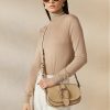 Sacs à bandoulière Ralph Lauren Welington en daim et veau kaki pour femme Sacs à bandoulière Ralph Lauren Welington en daim et veau kaki pour femme