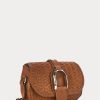 Sacs à bandoulière Welington en cuir de veau tissé marron Ralph Lauren pour femme Sacs à bandoulière Welington en cuir de veau tissé marron Ralph Lauren pour femme