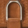 Sacs à bandoulière Welington en cuir de veau tissé marron Ralph Lauren pour femme Sacs à bandoulière Welington en cuir de veau tissé marron Ralph Lauren pour femme