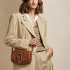 Sacs à bandoulière Welington en cuir de veau tissé marron Ralph Lauren pour femme Sacs à bandoulière Welington en cuir de veau tissé marron Ralph Lauren pour femme