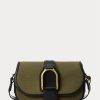 Sacs à bandoulière Welington en toile et cuir de veau Ralph Lauren Olive pour femme Sacs à bandoulière Welington en toile et cuir de veau Ralph Lauren Olive pour femme