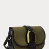 Sacs à bandoulière Welington en toile et cuir de veau Ralph Lauren Olive pour femme Sacs à bandoulière Welington en toile et cuir de veau Ralph Lauren Olive pour femme