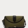 Sacs à bandoulière Welington en toile et cuir de veau Ralph Lauren Olive pour femme Sacs à bandoulière Welington en toile et cuir de veau Ralph Lauren Olive pour femme