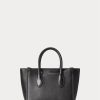 Sacs cartable Mini Sloane en cuir noir pour femme Ralph Lauren Sacs cartable Mini Sloane en cuir noir pour femme Ralph Lauren