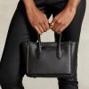 Sacs cartable Mini Sloane en cuir noir pour femme Ralph Lauren Sacs cartable Mini Sloane en cuir noir pour femme Ralph Lauren