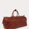 Sacs de sport en cuir Heritage Ralph Lauren chocolat pour homme Sacs de sport en cuir Heritage Ralph Lauren chocolat pour homme