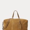 Sacs de sport Ralph Lauren Welington en daim et veau kaki pour homme