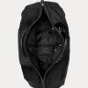 Sacs de voyage hybrides noirs pour hommes Ralph Lauren avec garniture en cuir Sacs de voyage hybrides noirs pour hommes Ralph Lauren avec garniture en cuir